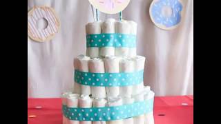 How To Make A Diaper Cake for Baby Shower [upl. by Drusy]