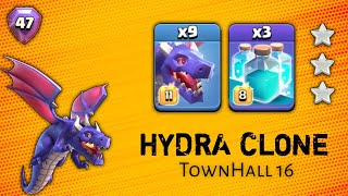 Hydra Clone Attack Th16  Legend League Day 31  Hydra Clone Attack Strategy Th16 Clash of Clans [upl. by Vernier437]