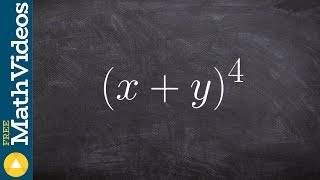 Learn how to expand a binomial to fourth power by multiplying [upl. by Aikrehs]