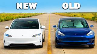 New Tesla Model 3 Performance v Old DRAG RACE [upl. by Yrreg120]