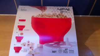 Lékué Popcorn Maker Review EASY TO USE silicone microwaveable [upl. by Montfort464]