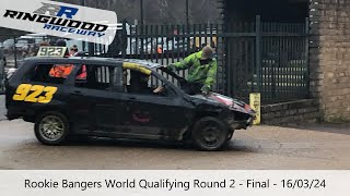 Ringwood Raceway 160324  Rookie Bangers WQR2 Final [upl. by Haik]