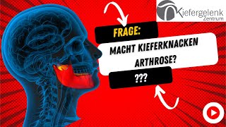 Macht ein Kiefergelenknacken später Arthrose [upl. by Fording664]