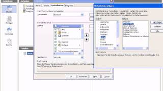 OpenOffice Base Symbolleisten anpassen [upl. by Jaco]