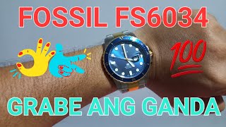 FOSSIL FS6034 UNBOXING AND QUICK REVIEW [upl. by Sirap]