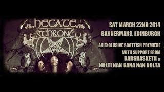 Hecate Enthroned  Live at the Bannermans Edinburgh March 22 2014 FULL SHOW [upl. by Lyred187]