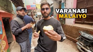 Varanasi Street Food  Banaras ki Famous Malaiyo😋 [upl. by Godfree]