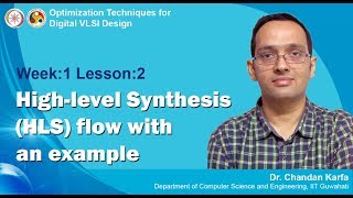 VLSI Design Module 01  Lecture 02 High Level Synthesis Highlevel Synthesis HLS flow [upl. by Leesen]