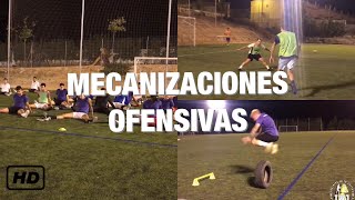 MECANIZACIONES OFENSIVAS  FINALIZACIONES  ENTRENAMIENTO DE FÚTBOL  MICRO CARGA [upl. by Glendon]