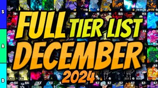 YBA FULL OFFICIAL YBA NOVEMBER SKIN TRADING TIER LIST NOVEMBER 2024 [upl. by Niak]