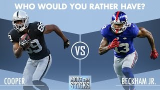 Who Would You Rather Have Amari Cooper or Odell Beckham  Move the Sticks  NFL [upl. by Darell]