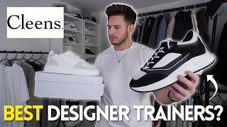 My NEW Favourite Designer Trainers  CLEENS Unboxing TryOn amp Review [upl. by Whelan]