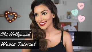 Easy Classic Old Hollywood Waves HAIR Tutorial  Rita Hayworth Inspired [upl. by Surad34]