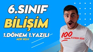 6 Sınıf Bilişim Teknolojileri 1 Dönem 1 Yazılı Soruları ve Çözümü Yeni � Çıkabilir 😊2024 [upl. by Hui]