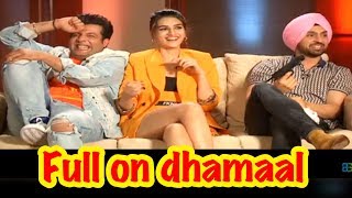 Diljit Dosanjh Interview  Kriti Sanon and Varun Sharma  Exclusive Interview  FUNNY Diljit Dosanjh [upl. by Beeson]