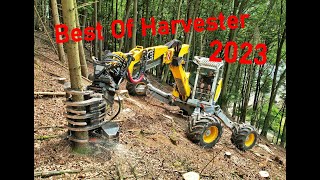 🌲BEST OF 2023 HARVESTER • by Forestmachine Impressions • HarvesterAction • Loggingmachines🌲 [upl. by Igig]