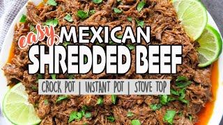 Easy Crockpot Mexican Shredded Beef [upl. by Johen861]