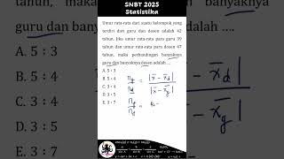 SNBT 2025  Statistika snbt2025 tpsutbk pengetahuankuantitatif [upl. by Ynoyrb369]