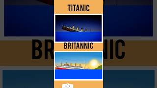 Titanic vs Britannic sinking animation view titanic sinking shorts [upl. by Ylrahc172]