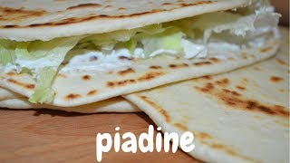 Piadine allolio e acqua super leggere  bimby tm5  con lievito istantaneo [upl. by Kcirddahc325]