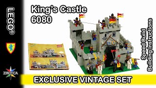 LEGO 6080 Kings Castle Speed Build video  LEGO Castle 6080 Stop Motion  Vintage LEGO Castle [upl. by Flann121]