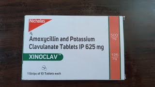 XINOCLAVAmoxicillin and Potassium Clavulanate Tablets IP 625mgUsesWorkDose Full Vedio In Hindi [upl. by Liddy]