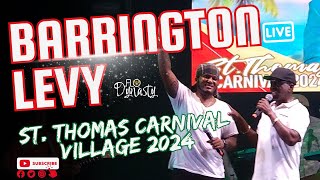 Reggae Legend Barrington Levy St Thomas Carnival Village 2024 usvi reggae vicarnival carnival [upl. by Helaina]