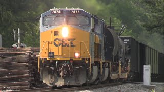 CSX 7575 with a K5H leads CSX M69109 through Clyo GA 4924 [upl. by Asiram]