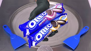 ASMR OREO Remix  Ice Cream Rolls  this is a Remix Mix of Oreo Raspberry amp Caramel Sandwich Cookies [upl. by Sanson]