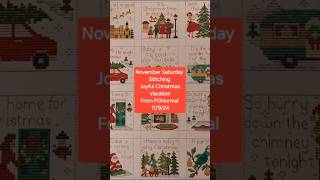 Christmas Cross Stitch In November crossstitch christmas relaxing [upl. by Komara27]