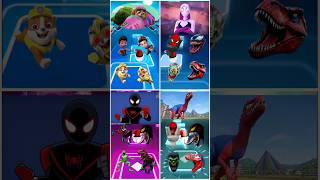 Paw Patrol Scary Ryder vs Venom vs Patila vs Dino Spiderman Coffin Dance tileshop coffindance [upl. by Arrec]