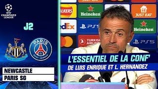 Newcastle  PSG  Lessentiel de la conf de Luis Enrique et Lucas Hernandez [upl. by Adamis843]