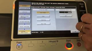 Konica Minolta System Reset Adjustments [upl. by Wurst]