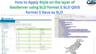 How to Apply Style on the layer of GeoServer using SLD format  SLD QGIS format  Save as SLD [upl. by Shamma224]