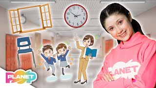 Your Classroom Song 🪑🧑🏻‍🏫  ESL Songs  English For Kids  Planet Pop  Learn English [upl. by Eedolem]