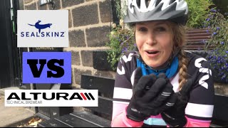 Winter Cycling Gloves Altura Progel VS SealSkinz All Weather [upl. by Jadd]