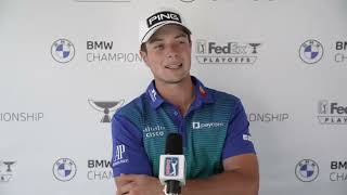 Viktor Hovland Saturday Flash Interview 2023 BMW Championship © PGA Tour [upl. by Yarased]