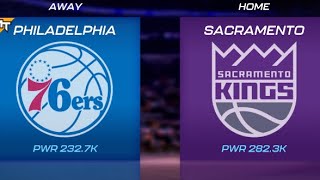 Philadelphia 76ers vs Sacramento Kings  Domination  NBA 2K Mobile [upl. by Nnylf]