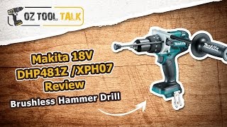 Makita Brushless 18V Hammer Drill DHP481  XPH07 Review [upl. by Eeuqram]