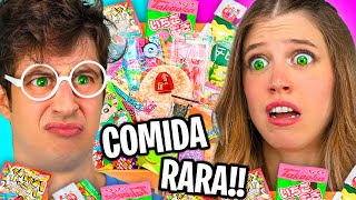 PROBANDO DULCES RAROS JAPONESES 🍭🇯🇵  El Show de Tekendo y Laia Oli 14 [upl. by Ilrac]