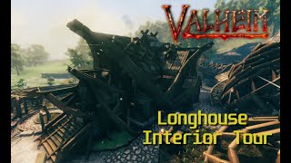 Valheim Longhouse build [upl. by Etteinotna]