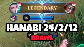 HANABI 24212 BRAWL 🔥❗  MOBILE LEGENDS BANG BANG [upl. by Jenness]