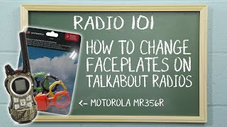 How to Change the Faceplates on Motorola Talkabout Two Way Radios  Radio 101 [upl. by Litch]