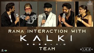 Rana Interaction with Kalki 2898 AD Movie Team at Pre Release Event  Mumbai  Prabhas  Deepika [upl. by Nimoynib711]