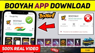 Booyah App Kaise Download Karen  Booyah App Download Link  Booyah App Not Working [upl. by Chabot]