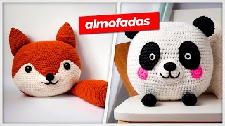 Almofada Amigurumi em Crochê  Almofadas de Bichinhos [upl. by Troxell780]