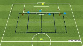 Bielsa Attacking Combination Play Practice [upl. by Akialam832]