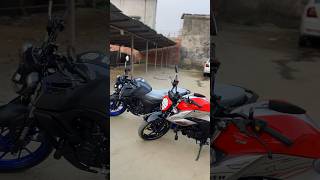 Yamaha Fzs v3 Deluxe vs Suzuki Gixxer Fi Abs yt ytshorts yamaha suzuki gixxer fzsv3deluxe [upl. by Akinad621]