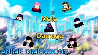 What Is Meta In ANIME DIMENSIONS You Need This Team [upl. by Delp]