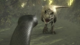 Titanoboa Monster Snake  Titanoboa Vs TRex [upl. by Artied]